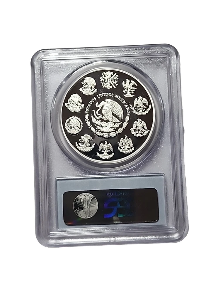 Mo PCGS PR69 2008 DCAM - MÉXICO - 1 OZ plata Libertad Un Onza 🇲🇽 Foto 2 de 2