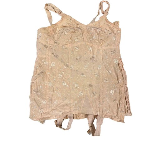 Vintage 30s 40s Peach Charmode Nu-Back Corset Girdle SM - 第 1/6 張圖片