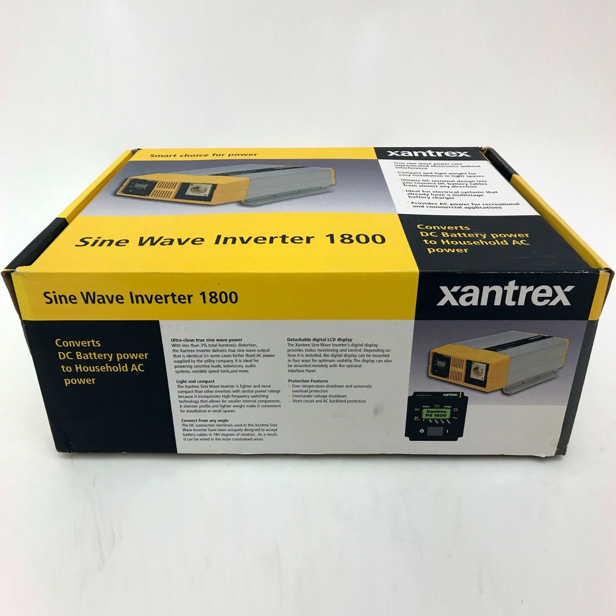 Xantrex Prosine 1800 watt, 24Vdc In, 120Vac Out, GFCI: Solar