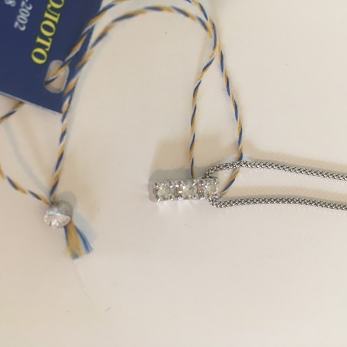 NWT 14k 19” White gold chain with 3 diamond pendant 0.399 4/5 Ct Minimalistic - Picture 12 of 13