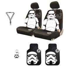 For Kia Star Wars Stormtrooper 6pc Car Seat Covers Mats Full Set Universal Fit For Kia Star Wars Stormtrooper 6pc Car Seat Covers Mats Full Set Universal Fit