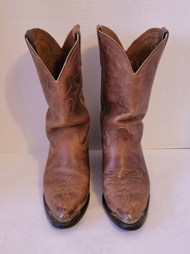 Brown Leather Cowboy Boots 