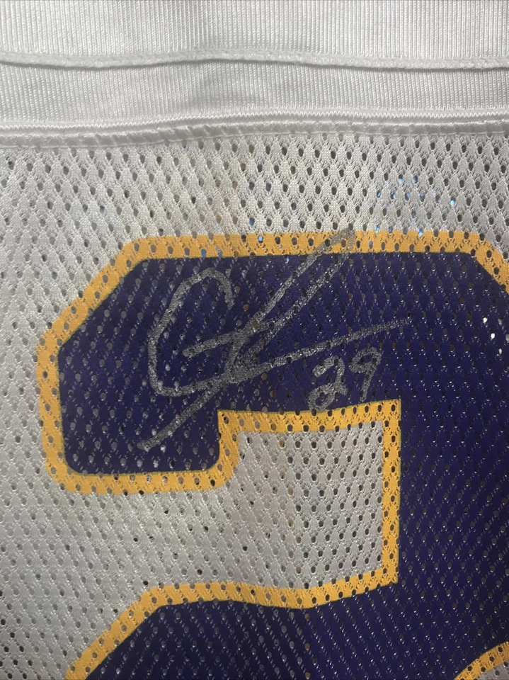 Camiseta autografiada/firmada de los Minnesota Vikings 29 Chester Taylor XXL NFL Foto 2 de 4