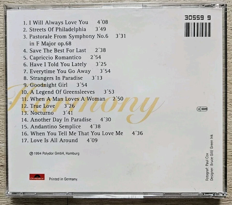 James Last & Richard Clayderman  - In Harmony  - CD  - 1994 - Polydor Club... - Bild 3 von 4