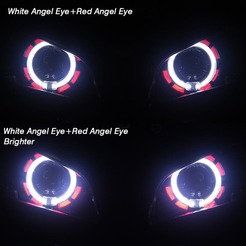 Fully Assembled Headlight LED Double Angel Eyes Fit For Honda CBR600RR /F5 03-06 - Picture 10 of 20