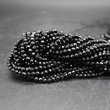 FACETED Round Beads - 4mm - 15" Strand, for Jewellery Making