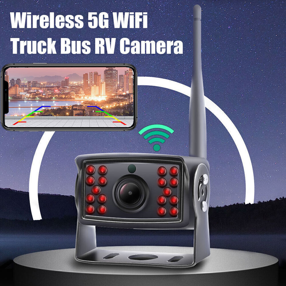 Car Wireless 5G AHD Rear View Camera Truck RV IR Night Vision For