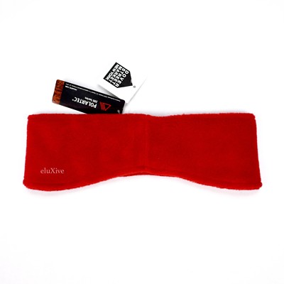 NWT Supreme NY Classic Logo Polartec Fleece Men's Headband Red
