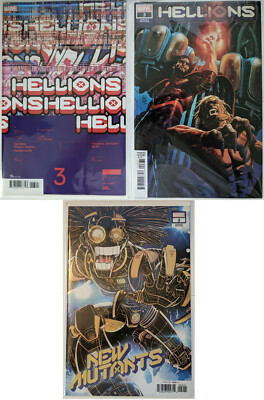 New Mutants #2 (2019) 1:25 and Hellions #3 (2020) 1:10 & 1:25 Variant lot X-Men