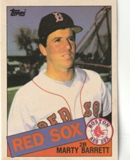 FREE SHIPPING-MINT-1985 Topps Tiffany # 298 Marty Barrett RED SOX +BONUS CARDS