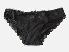 VICTORIA'S SECRET Dream Angels Cheekini Tanga PANTY Black Size XS