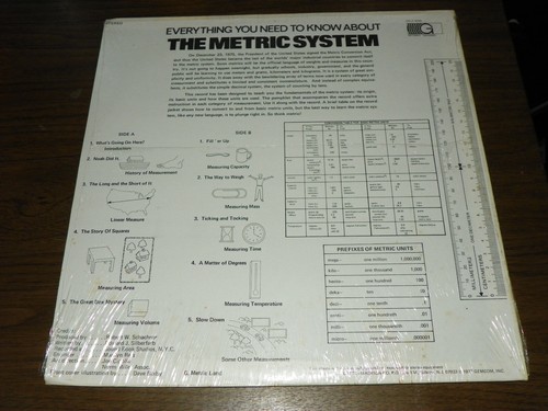Everything You Need To Know About The Metric System 1977 Gateway GSLP4505 Sealed - Picture 2 of 2