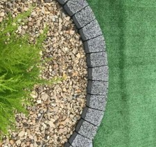 120 cm granite circle dark gray tree surround grass border edging garden ring