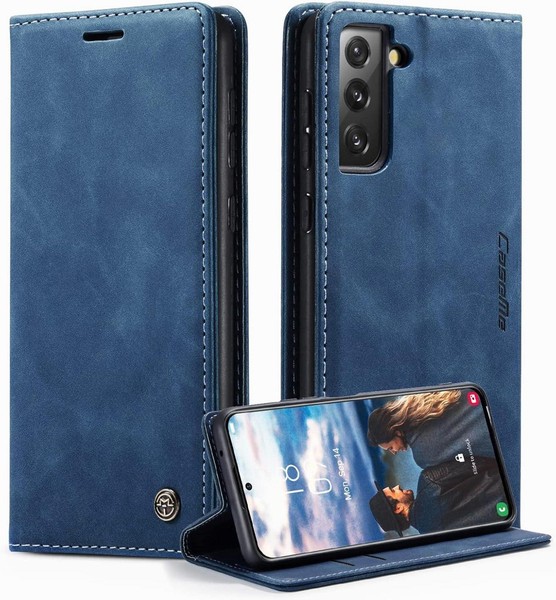 Caseme Samsung Galaxy S21 Fe 5G HüLle Blau SchutzhüLle Flip Case Standfunktion-image