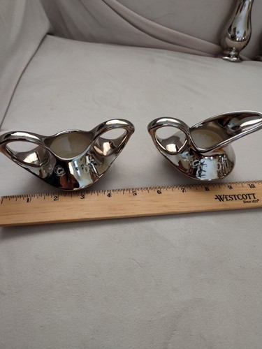Pearl China Co 22kt Platinum Rose Mini Creamer/Sugar/Salt N Pepper Decorated USA - Picture 13 of 15