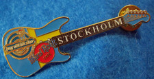 STOCKHOLM SWEDEN FLAG JAG VILL BLI STOR FESTIVAL GUITAR Hard Rock Cafe PIN LE