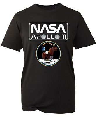 NASA Apollo 11 Mission Crew Badge Logo T-Shirt space science Astronaut Funny