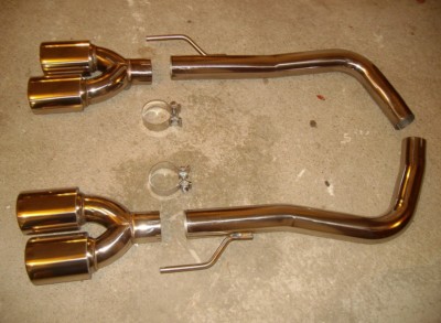 EDELSTAHL F1 CUP SPORTAUSPUFF für MERCEDES W215 CL500 4 ROHR EXTREM SOUND V8 AMG