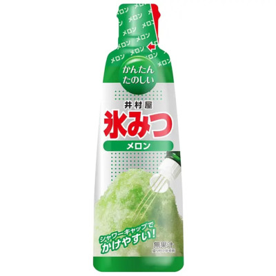 Imuraya Melon Flavor Mitsu Traditional Japanese Shaved Ice Syrup 井村屋 氷みつボトル メロン