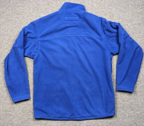 Duluth Trading Co Full Zip Chamois Flannel Shacket Men's LT Blue Outdoors - Picture 5 of 9
