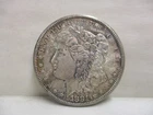 1881-S United States Morgan Dollar BU UNC Rainbow Toned US Silver Type Coin