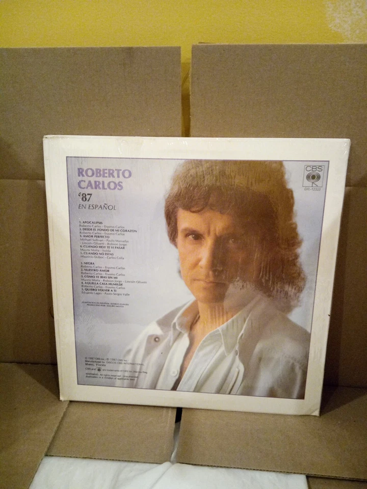 Roberto Carlos '87 En Espanol Roberto Carlos Latin LP 1987 CBS DIL-12333 LP EX - Image 2 of 4