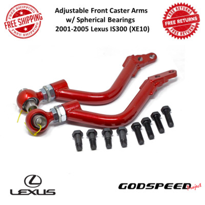 Godspeed Adj. Front Tension Rods w/ Spherical Bearings For 2001-2005 Lexus IS300