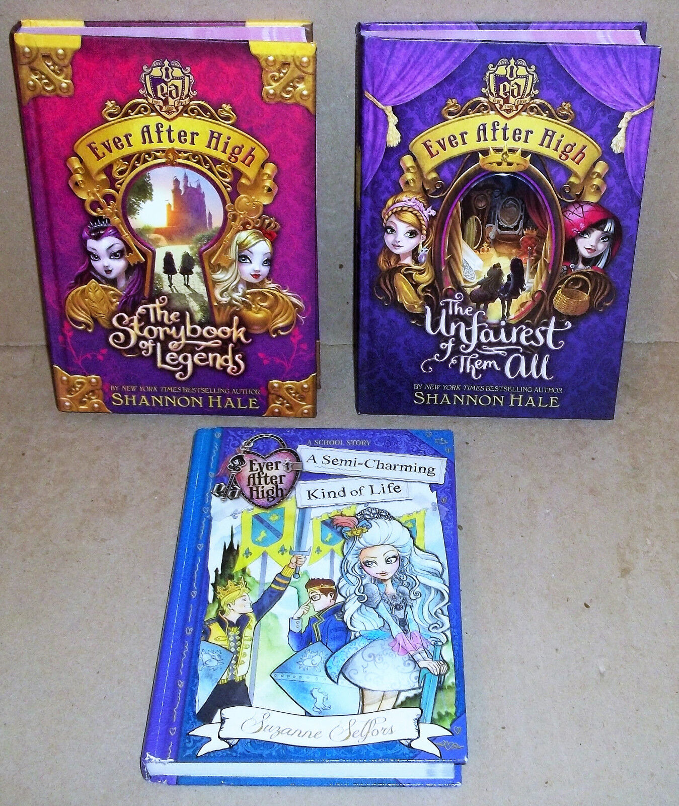 Lot Of 3 Ever After High Shannon Hale Suzanne Selfors Story Collection  Books Kid