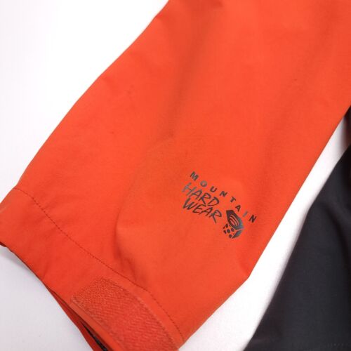 Mountain Hardwear Stretch Ozonic Jacket XXL Men’s 2XL Orange Black Hooded Shell - Picture 8 of 8