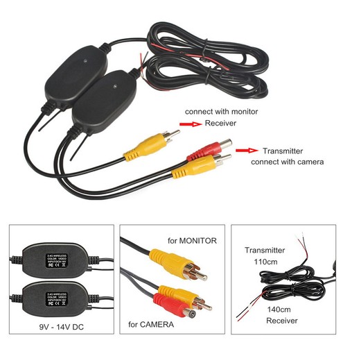 Wireless Backup Rear View Camera HD Parking System 4.3" Car LCD Mirror Monitor - Picture 22 of 24