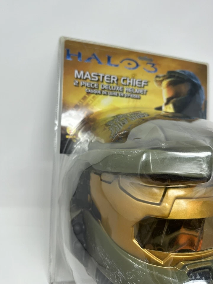 Master Chief Helmet Adult HALO Costume Mask - NIP Flaws See Pics - Image 3 of 4