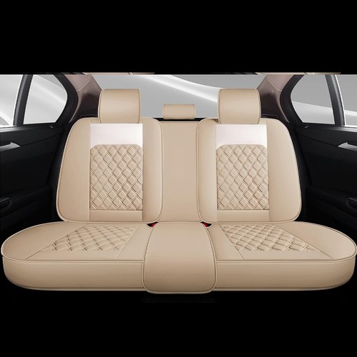 Cute Bunny Seat Cover 5 Set with Waterproof PU Leather for Cars SUV Pick-up T... - Picture 4 of 6