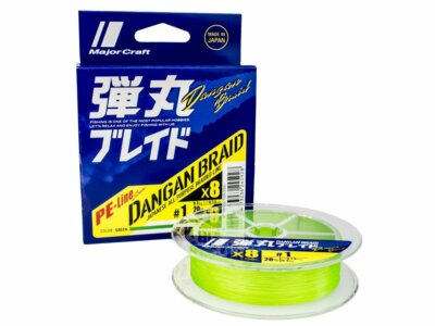 Major Craft Dangan Braid X8 PE-Line Series Green 150m Geflochtene