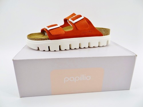 Papillio by Birkenstock ARIZONA PAP CHUNKY Sandalen Pantoletten Tomato Rot Gr.40 - Bild 2 von 12