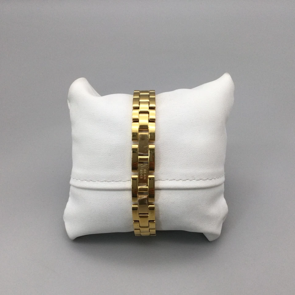 Miami Beach By Glam Rock Watch Women 30mm Pave Gold Tone New Battery 8.25" - Image 3 of 4