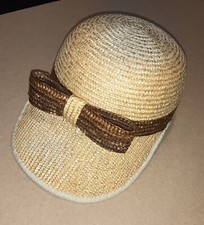 Vintage Liz Claiborne Straw Hat Cap With Bow