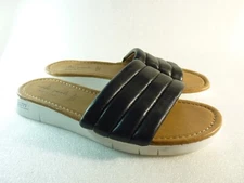 Mila Paoli Women Shoes sandals Black Slide Wedge Size 8 SKU 11777