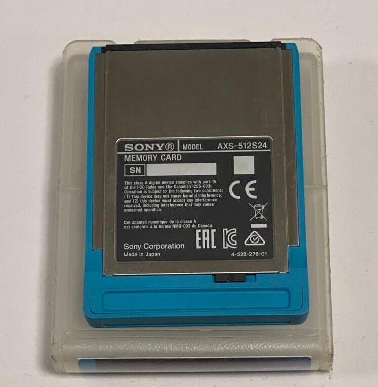 Sony AXSM S24 512GB Card AXS-512S24 original case. | eBay Sony AXSM S24 512GB Card AXS-512S24 original case. | eBay