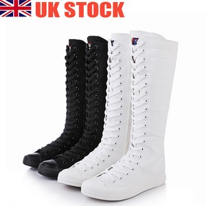 knee high canvas boots uk