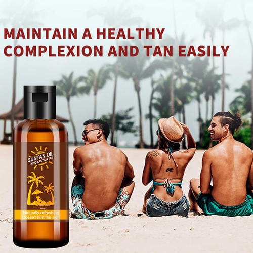 Beaches Tanning Lotion Tanning Oil Dark Natural Bronzer Tanning Bed Lotion F6V8 - Picture 1 of 9