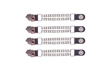 Deadman's Hand  Leather Motorcycle Vest Extenders for Biker Chrome Chains