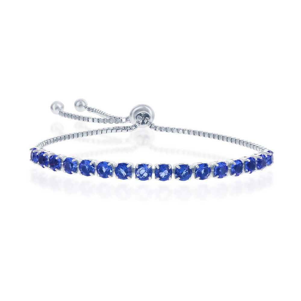 Классический женский браслет из стерлингового серебра September Swarovski Element 15490₽