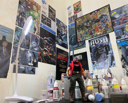 Juego de chalecos con capucha roja 1/12 ropa accesorios para Mezco modelo de figura de 6 - Imagen 3 de 5