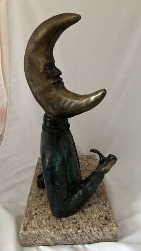 SERGIO BUSTAMANTE " GENTLEMAN SMOKING PIPE " BRONZE SCULPTURE SIGNED 7/100 - Picture 7 of 16
