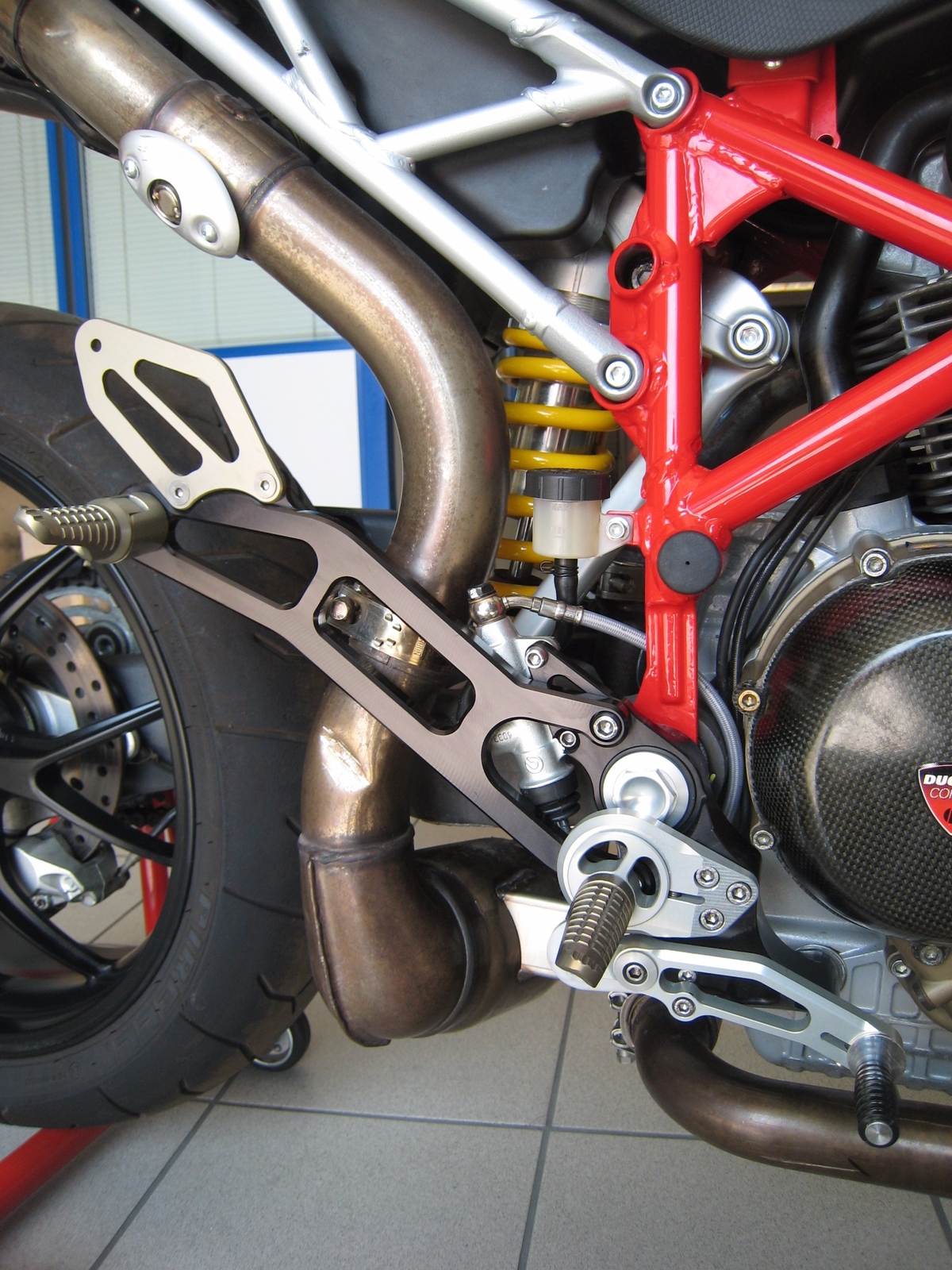 Ducati Hypermotard 796 1100 Robby Moto Naked Rearsets MultiAdjustable