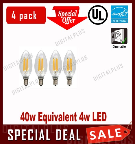 Wholesale Lot B10 Candelabra LED 40W Equivalent Soft White E12 Base Dimmable - Picture 15 of 21
