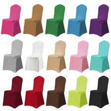 1/4/6pcs Wedding Spandex Stretch Chair Cover Folding Elastic Party Banquet