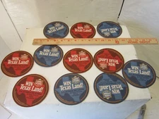 Vintage Lone Star Beer Coasters "Win Texas Land"