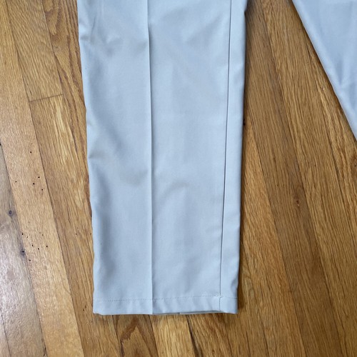 Dockers Pants Mens 38x32 Flat Front Chino Polyester Straight Lightweight Beige - Picture 4 of 14