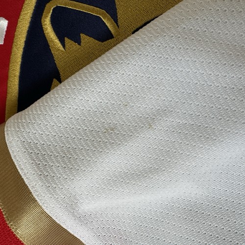 FLORIDA PANTHERS JERSEY Reebok Indo Edge 52 WHITE Fight Strap BLANK NHL XL away - Picture 13 of 17